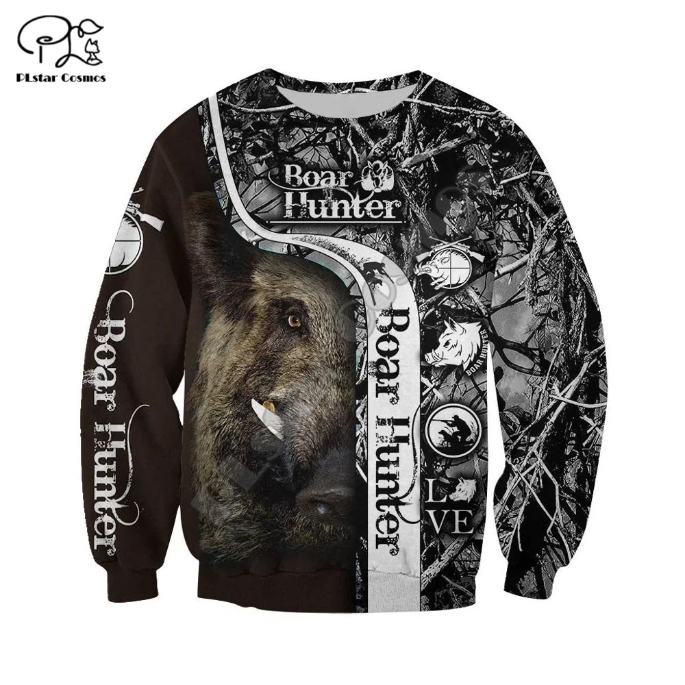 Streetwear Brand Hoodies - Autumn Brand Hoodies Boar Hunter Camo