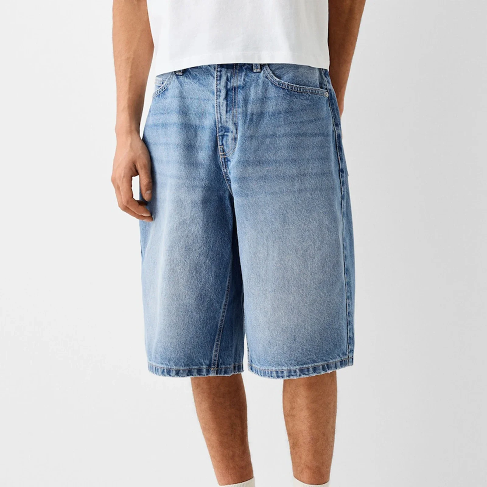 Fear Of God Essential - Baggy Jeans Shorts for Men Casual