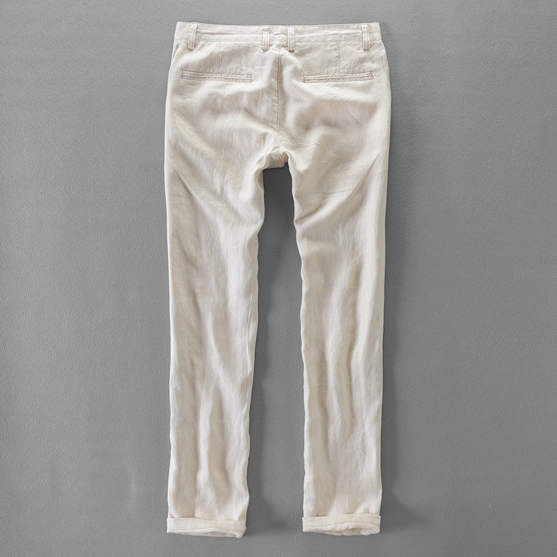 New Designer Pure Linen Fashio - Streetwear Brand Pants 评论和价格