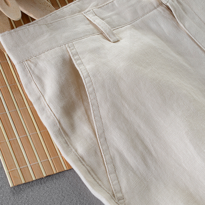 New Designer Pure Linen Fashio - Streetwear Brand Pants 评论和价格