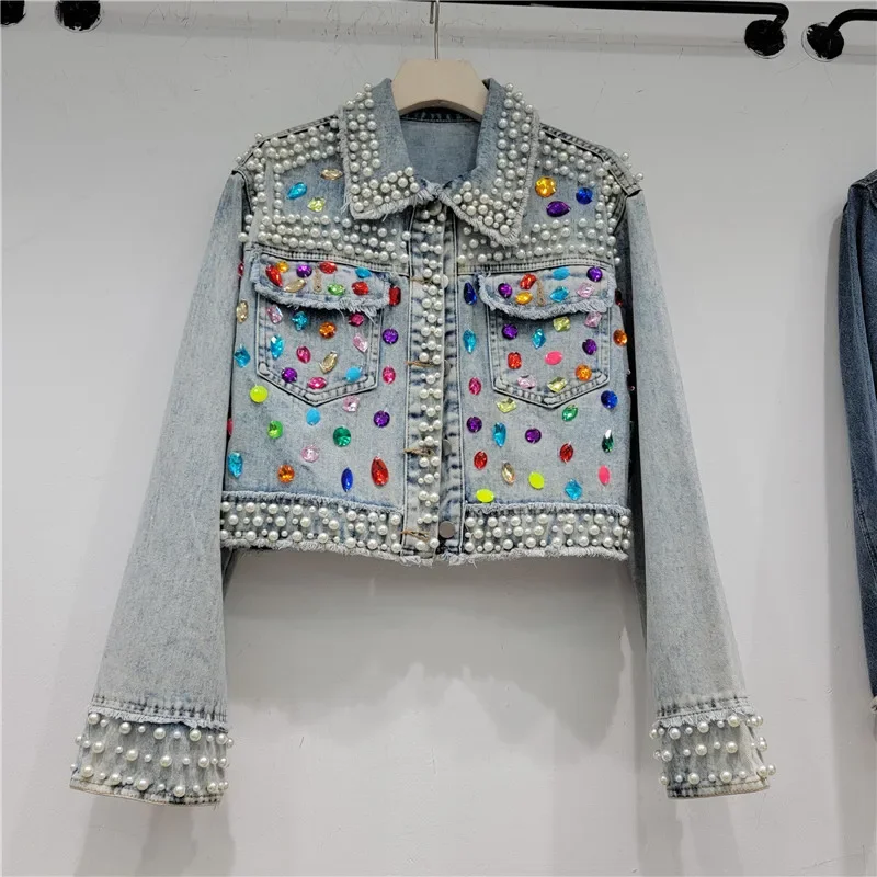 Autumn Women Fashion Pearl Bea - Streetwear Brand Pants 评论和价格