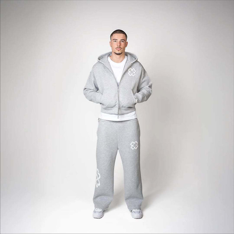Spring Autumn Oversized 4 Leaf - Streetwear Zipper 评论和价格