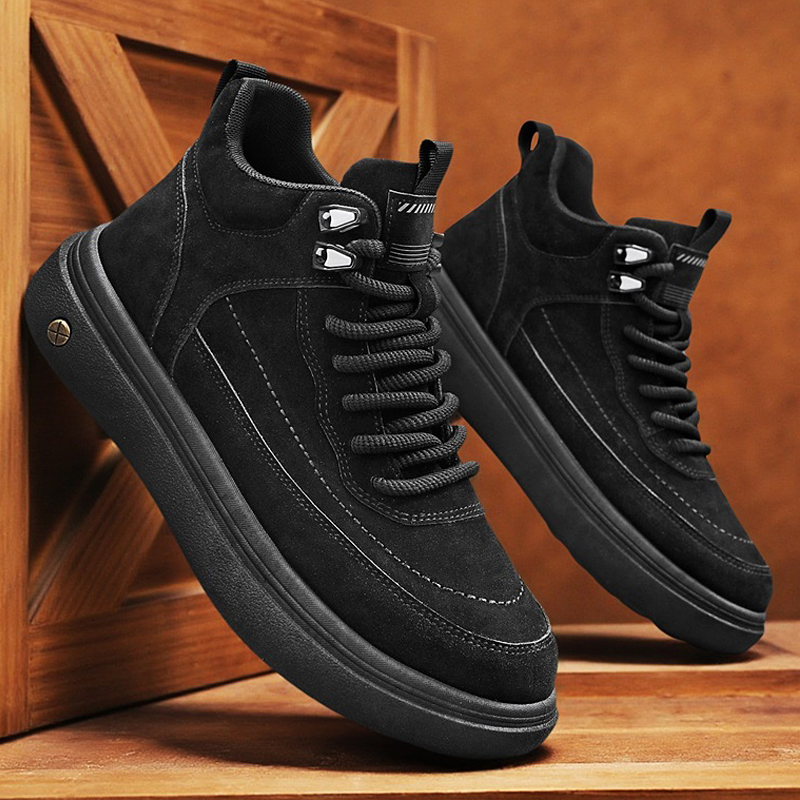 Mens Oxford Boots Casual High  - Streetwear Zipper 评论和价格