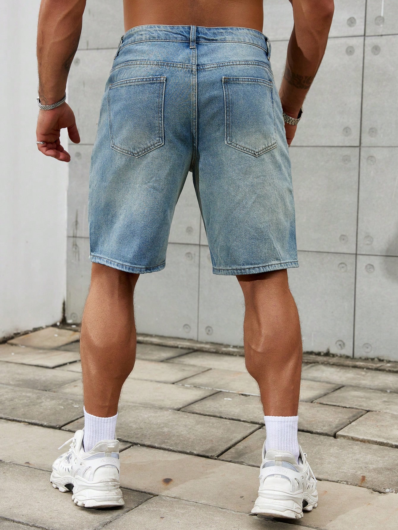 New Fashion Mens Ripped Short  - Streetwear Brand Pants 评论和价格