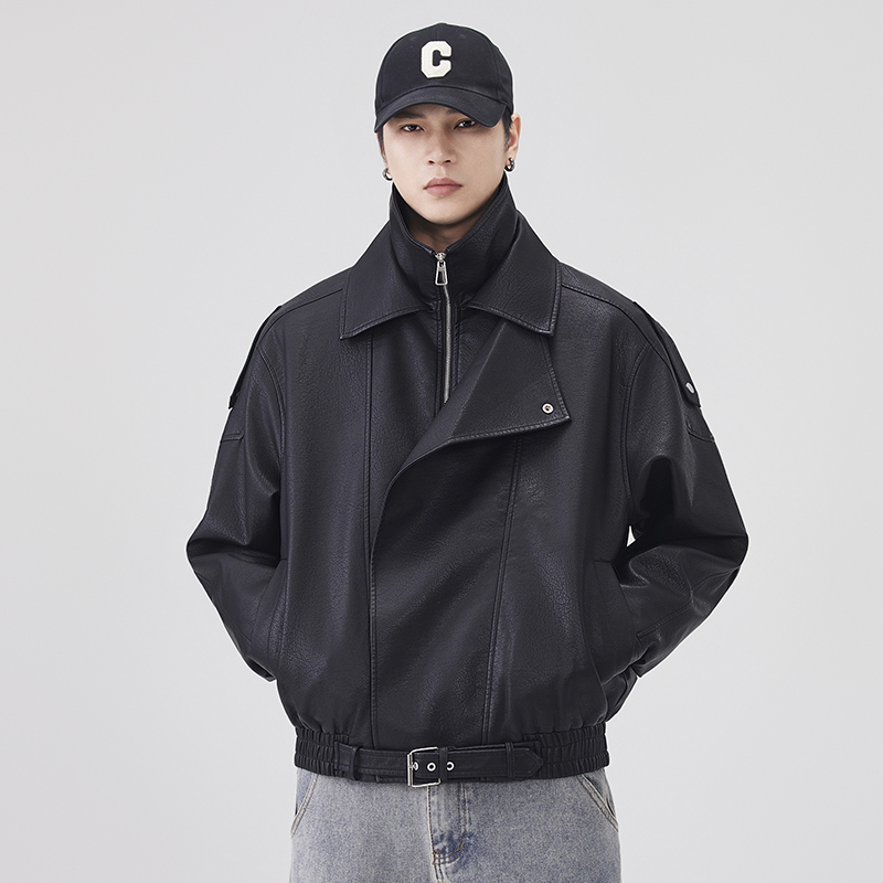 Autumn Winter Leather Jacket M - Streetwear Brand Vintage 评论和价格