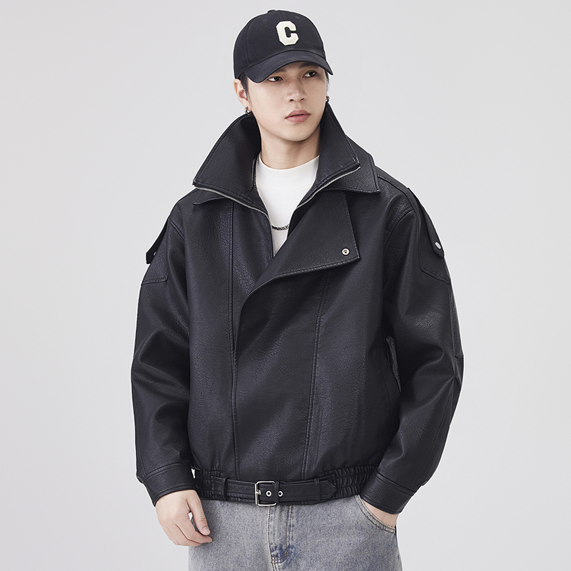 Autumn Winter Leather Jacket M - Streetwear Brand Vintage 评论和价格