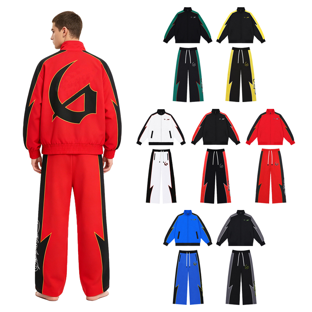 Y2k Streetwear Men's Sets Two  - Streetwear Zipper 评论和价格