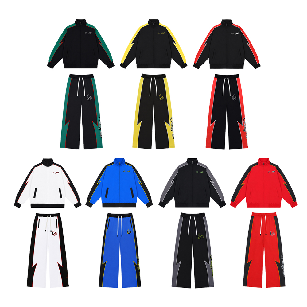 Y2k Streetwear Men's Sets Two  - Streetwear Zipper 评论和价格