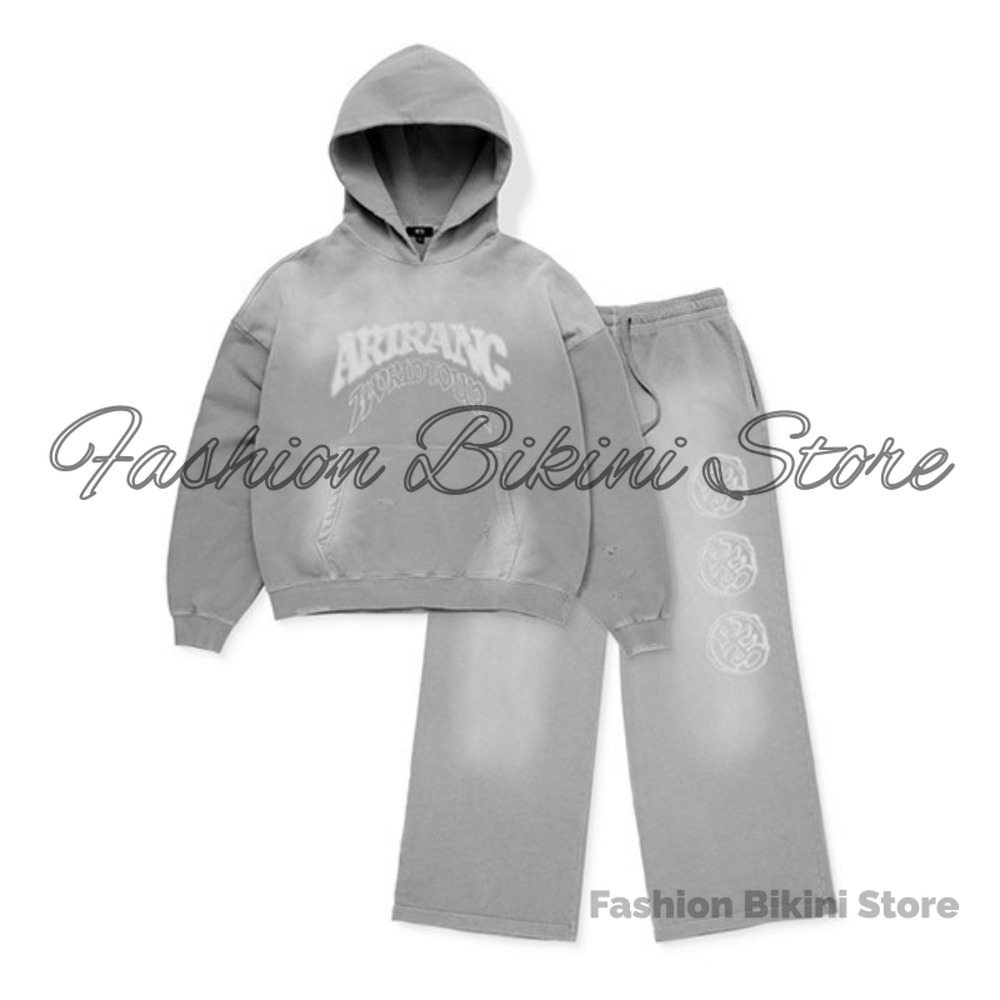NEW Washed Grey Retro Hoodie 3 - Streetwear Zipper 评论和价格