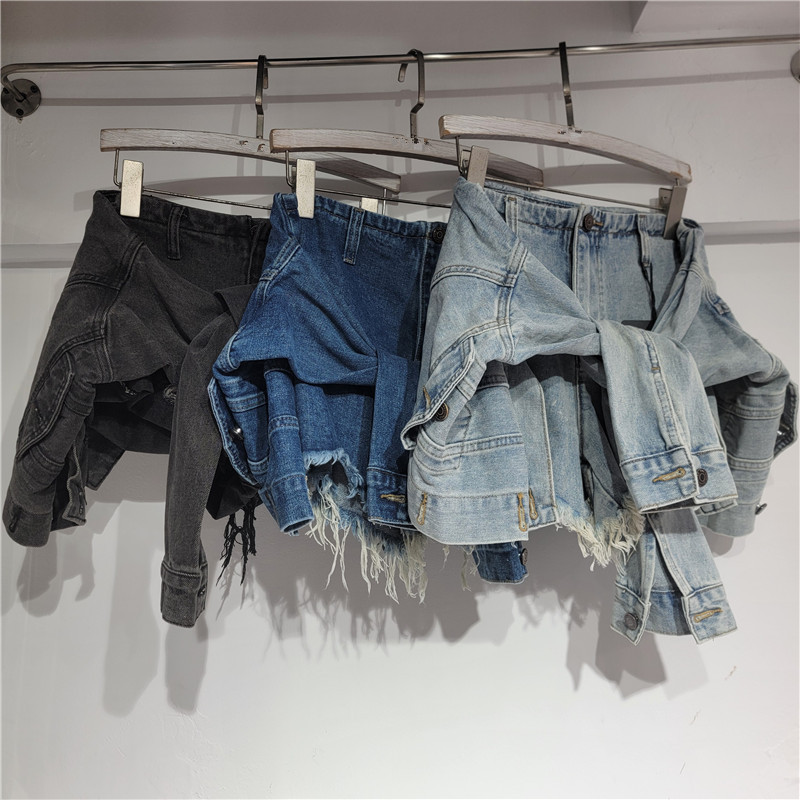 Denim Shorts Women Jeans Vinta - Streetwear Brand Pants 评论和价格