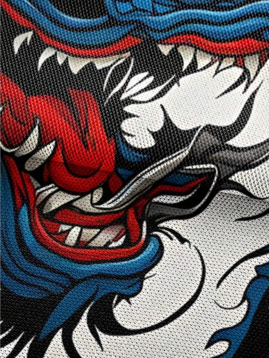 Men's 3D Dragon Print Zipper P - Streetwear Zipper 评论和价格