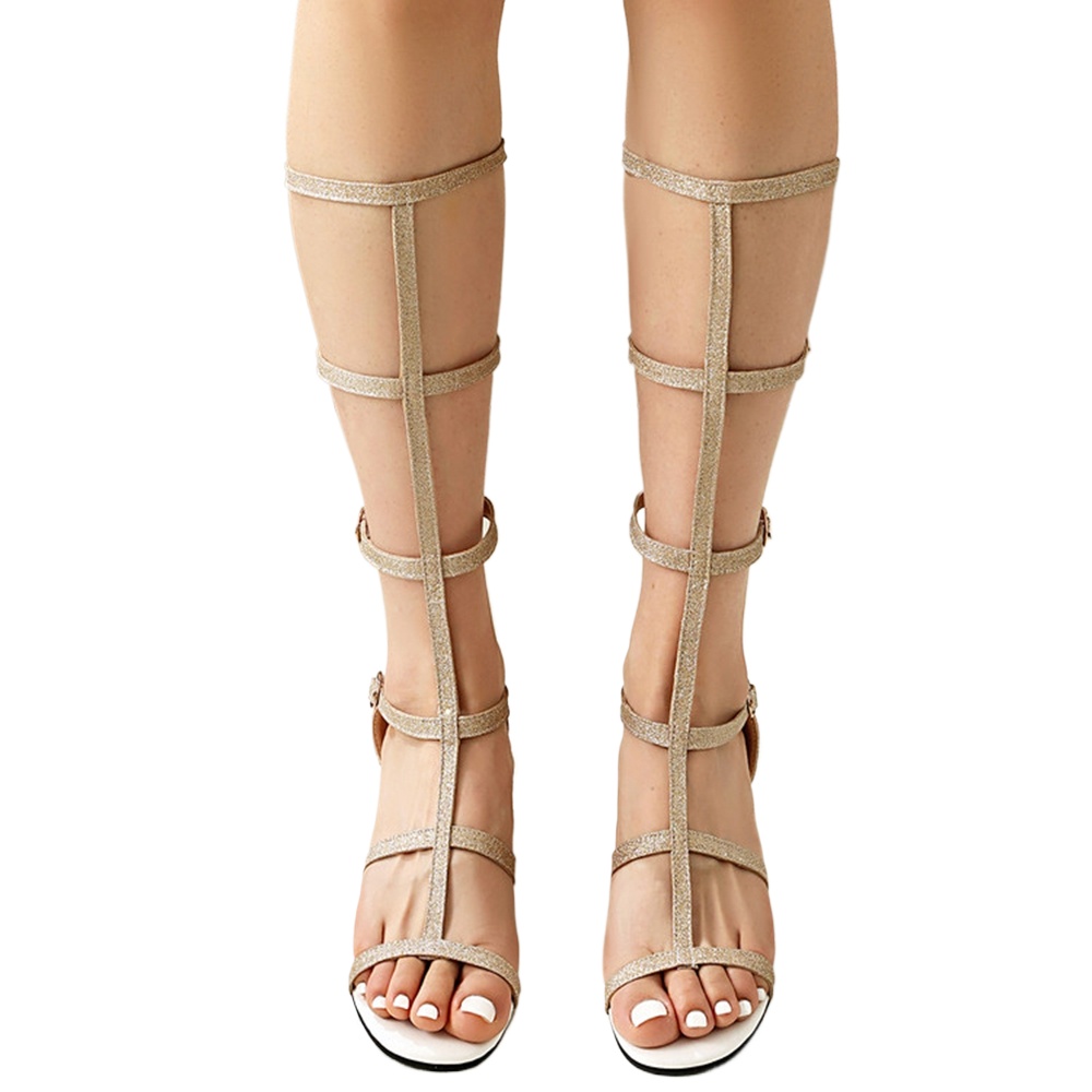 Ladies Strappy Gladiator Sanda - Streetwear Zipper 评论和价格