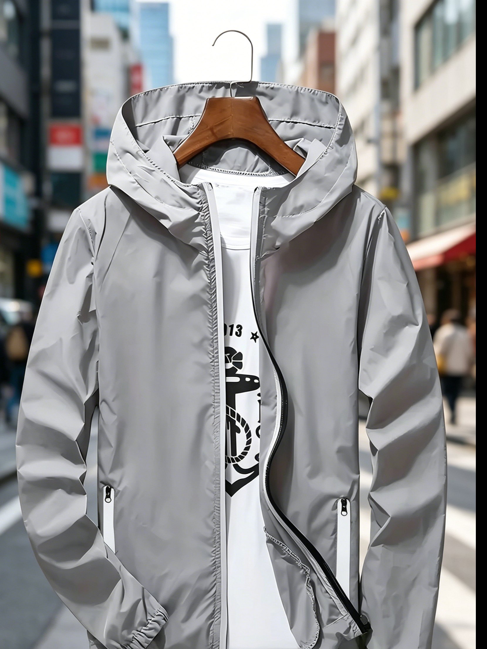 Men's Premium Lightweight Hood - Streetwear Zipper 评论和价格